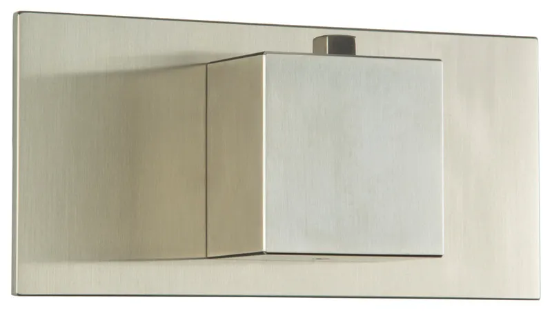 Thermostatic Valve Trim Kit, SQU and Letterbox, Brushed Nickel