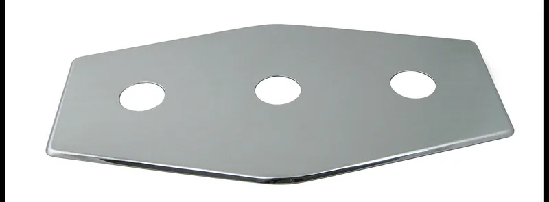 Three-Hole Remodel Plate In Polished Chrome