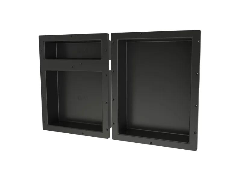 Tile Redi RNTH1620DU-20S Triple Niche Set, Recessed Shower Shelves