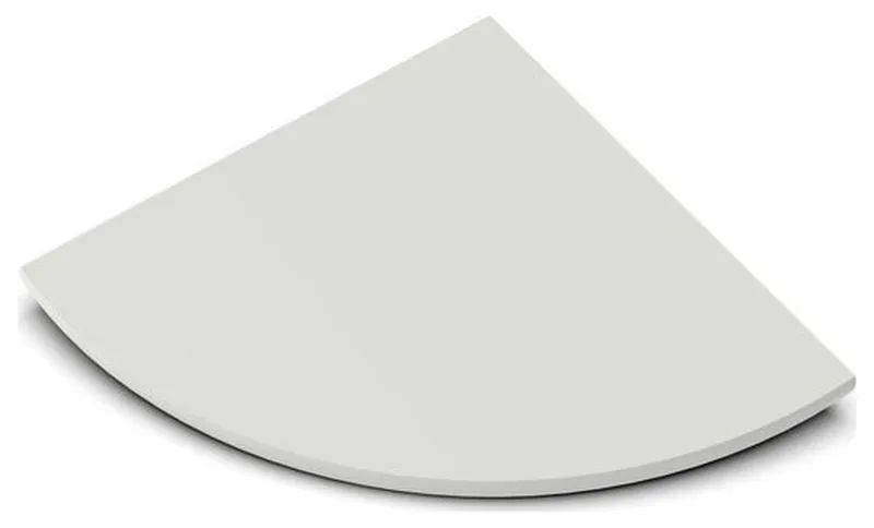 TileWare Boundless 9" Corner Shelf Dove Grey Shower Bathroom, No Hook