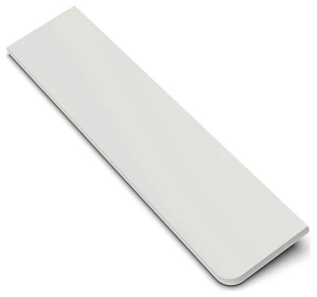 TileWare Boundless Rectangle Shelf Dove Grey Shower Bathroom, No Hook