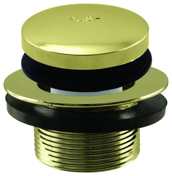 Tip Toe 1-3/8" Npsm Fine Thread Bath Drain In Polished Brass