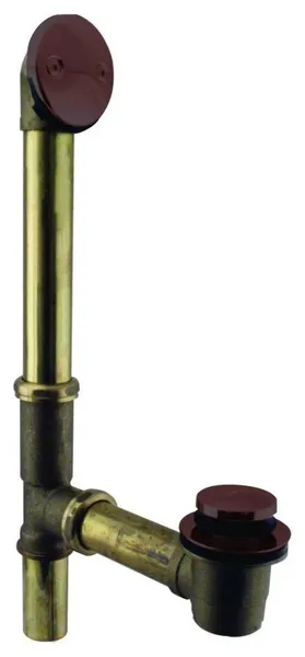 Tip Toe Bath Waste - 14" Make-Up, 17 Ga. Tubing In Oil Rubbed Bronze, Oil Rubbed Bronze