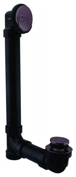 Tip Toe Sch. 40 ABS Bath Waste With Two-Hole Elbow In Oil Rubbed Bronze, Oil Rubbed Bronze