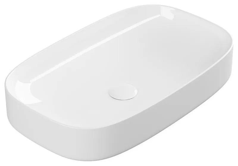 Top Counter 6540 Bathroom Sink in Glossy White