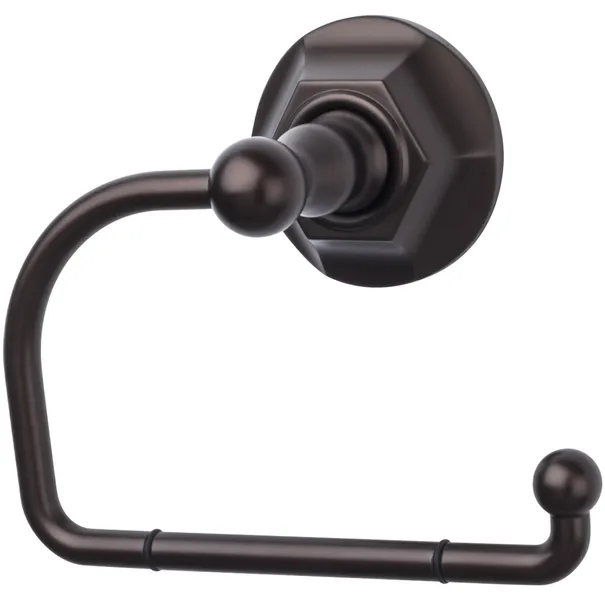 Top Knobs ED4B Edwardian Bath Tissue Hook Hex Backplate - Oil Rubbed Bronze