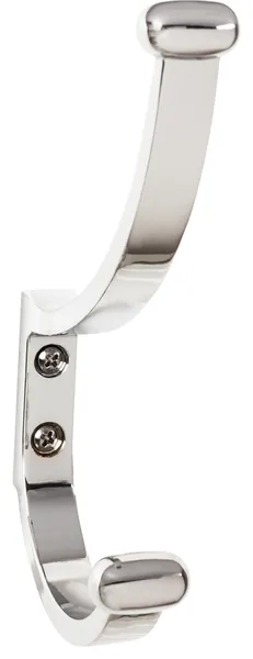 Top Knobs TK1066 Hooks Double Robe Hook - Polished Chrome