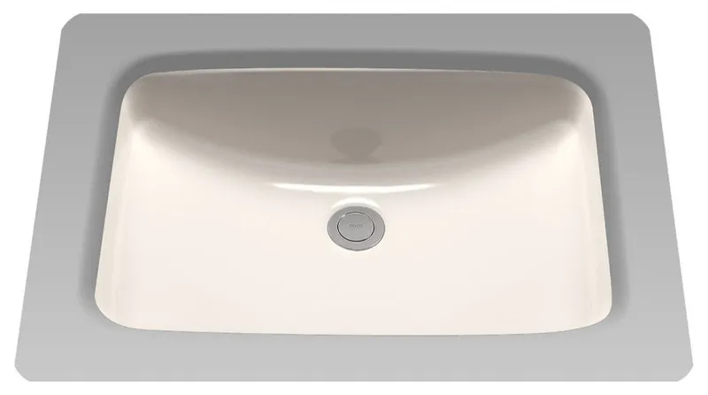Toto 19"x12-3/8" Rectangular Undermount Bathroom Sink, Sedona Beige