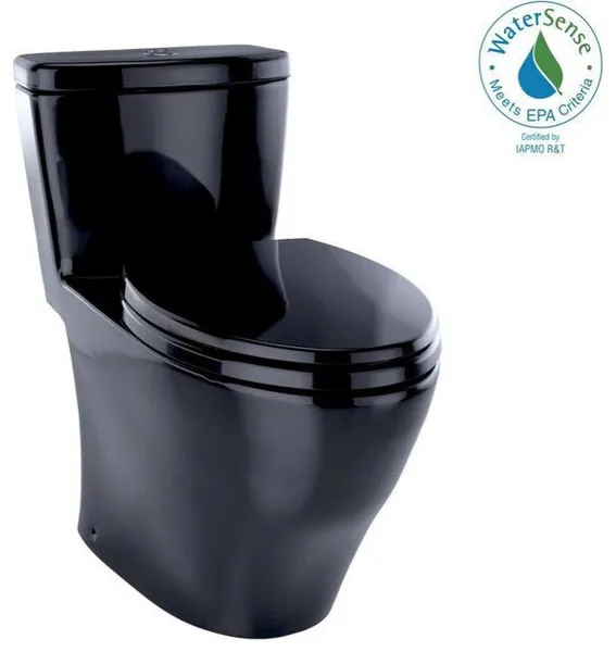 Toto Aquia, 1-Piece Toilet, 1.6 Gpf and 0.9 Gpf, Elongated Bowl, Ebony