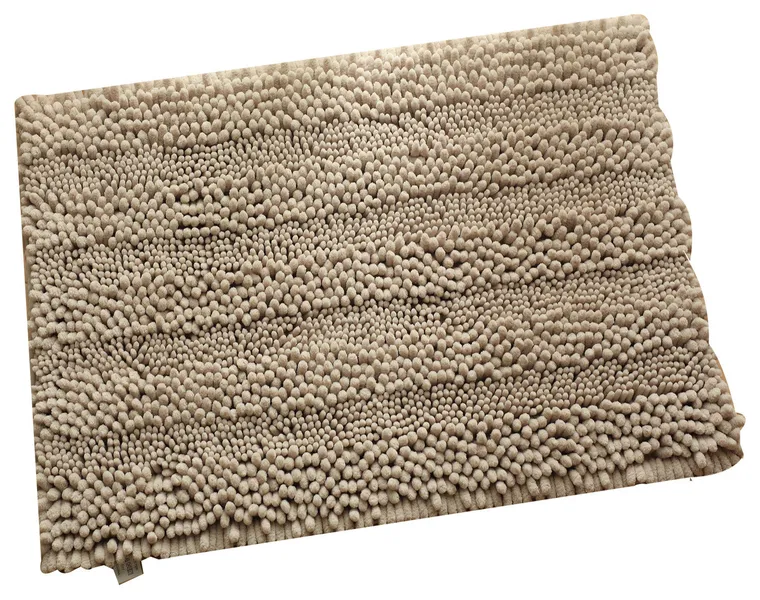 Totti Havana Beige Microfiber Chenille 19.6"x31.5" Bathroom Mat