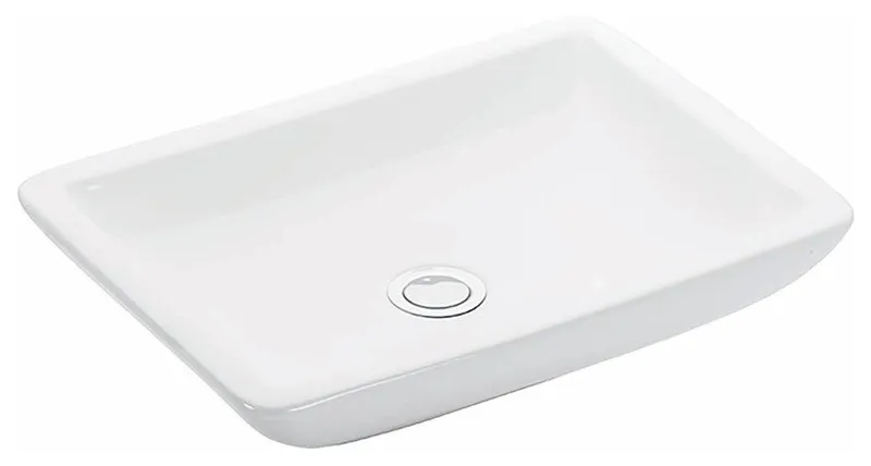 Touch 53718 Vessel Ceramic White Bathroom Sink