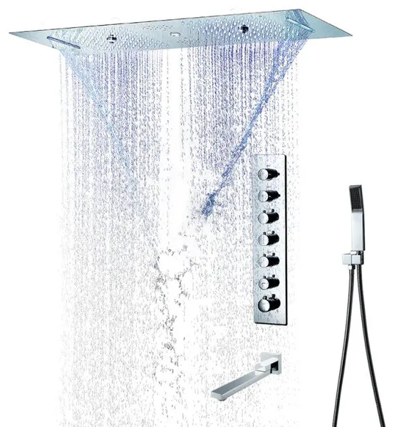 Touch Panel Controlled LED Musical Shower System, Style A - Touch Panel Light
