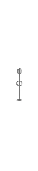 Towel Stand with 4 Integrated Towel Rings, Matte Gray