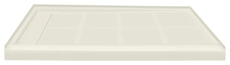 Transolid Linear 48"x36" Rectangular Alcove Shower Base, Cameo, Left