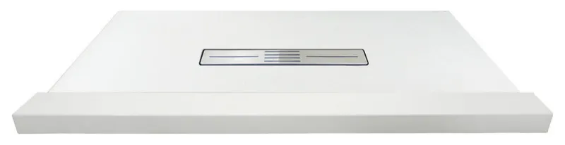 Transolid Trimslate 60x36 Shower Base Single Threshold Center Drain,White