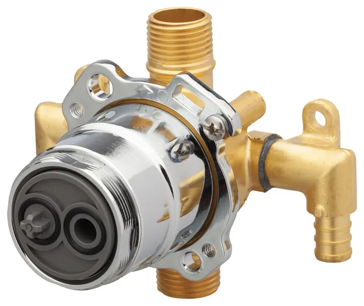 Treysta Tub & Shower Valve- Vertical Inputs WITHOUT Stops- Crimp Pex