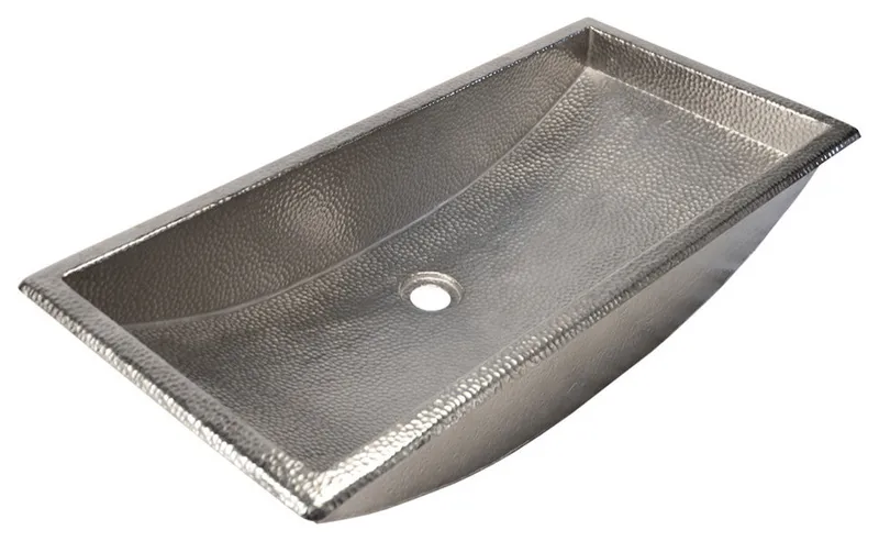 Trough 30 in Brushed Nickel