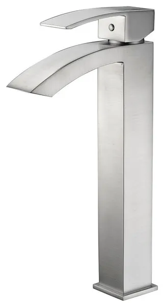 Tutti Single Hole Single-Handle Bathroom Faucet, Brushed Nickel