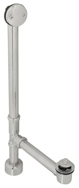 Twist & Close Bath Waste, 22" Make-Up, 17 Ga. Tubing, Stainless Steel