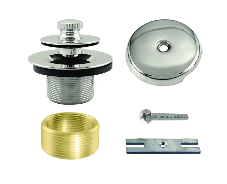 Twist & Close Universal Tub Trim With One-Hole Faceplate In Polished Nickel