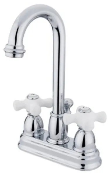 Two Handle 4" Centerset Lavatory Faucet with Retail Pop-up KB3611PX
