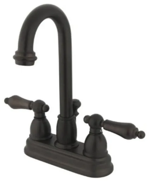 Two Handle 4" Centerset Lavatory Faucet with Retail Pop-up KB3615AL