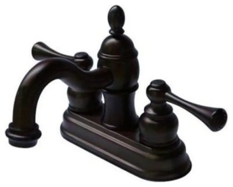 Two Handle 4" Centerset Lavatory Faucet with Retail Pop-up KB3905BL