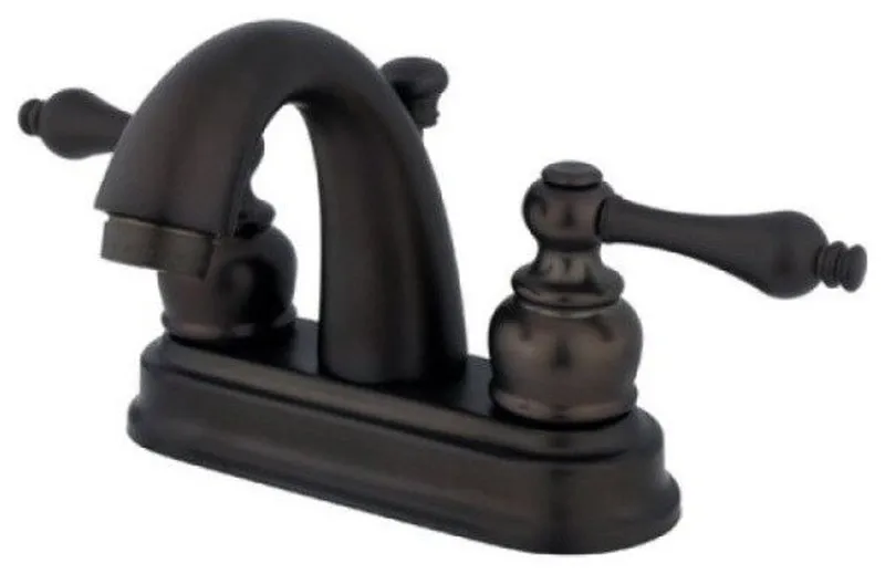 Two Handle 4" Centerset Lavatory Faucet with Retail Pop-up KB5615AL