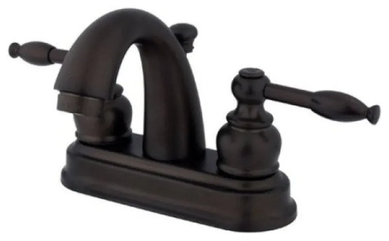 Two Handle 4" Centerset Lavatory Faucet with Retail Pop-up KB5615KL