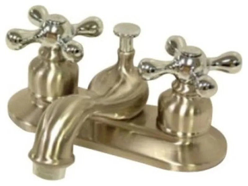 Two Handle 4" Centerset Lavatory Faucet with Retail Pop-up KB607AX