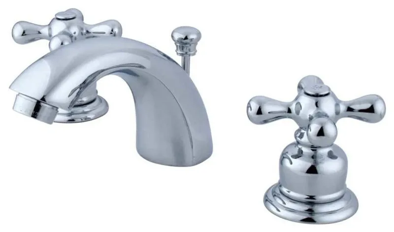 Two Handle 4" to 8" Mini Widespread Lavatory Faucet with Retail Pop-up KB941AX