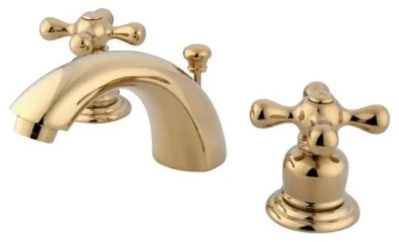 Two Handle 4" to 8" Mini Widespread Lavatory Faucet with Retail Pop-up KB942AX