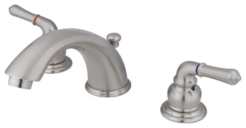 Two Handle 4" to 8" Mini Widespread Lavatory Faucet with Retail Pop-up KB968