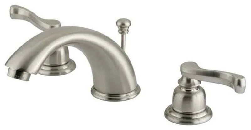 Two Handle 4" to 8" Mini Widespread Lavatory Faucet with Retail Pop-up KB968FL