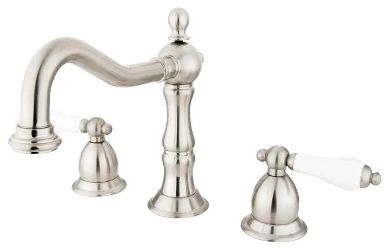 Two Handle 8" to 14" Widespread Lavatory Faucet with Brass Pop-up KS1978PL