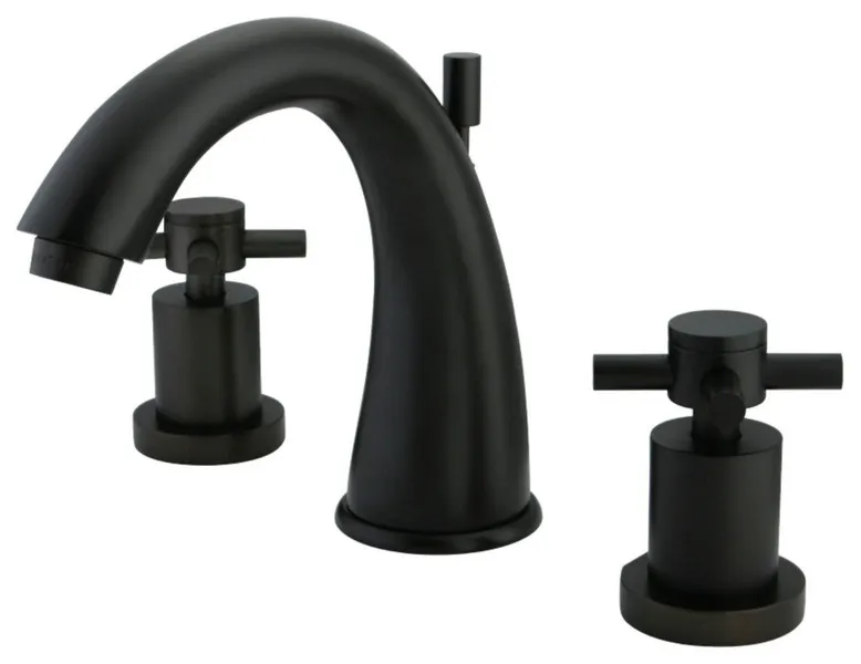 Two Handle 8" to 16" Widespread Lavatory Faucet With Brass Pop-up