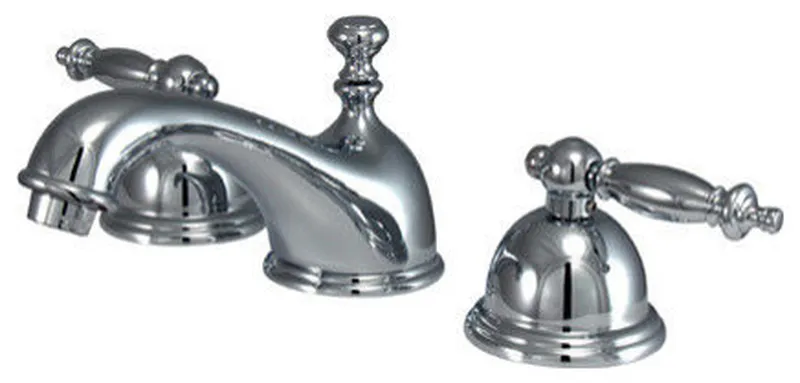 Two Handle 8" to 16" Widespread Lavatory Faucet With Brass Pop-up