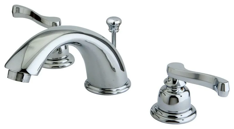 Two Handle 8" to 16" Widespread Lavatory Faucet with Brass Pop-up KB8961FL