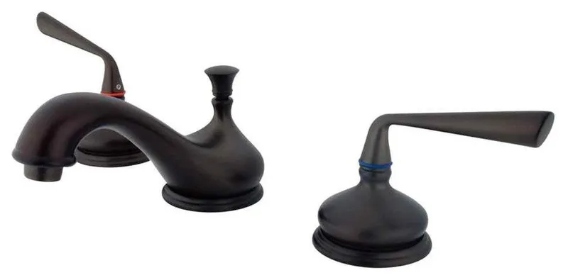 Two Handle 8" to 16" Widespread Lavatory Faucet with Brass Pop-up KS1165ZL