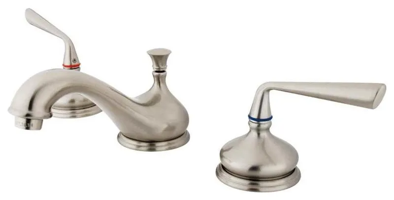 Two Handle 8" to 16" Widespread Lavatory Faucet with Brass Pop-up KS1168ZL