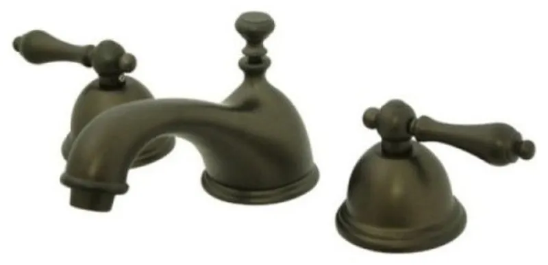 Two Handle 8" to 16" Widespread Lavatory Faucet with Brass Pop-up KS3965AL