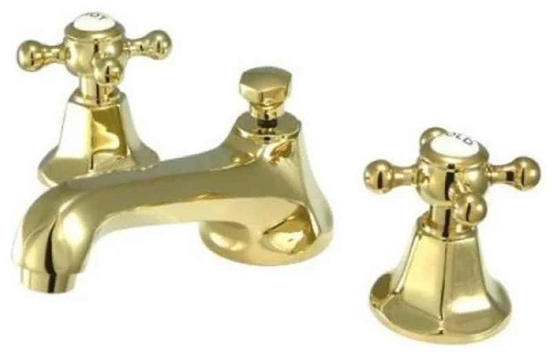 Two Handle 8" to 16" Widespread Lavatory Faucet with Brass Pop-up KS4462BX