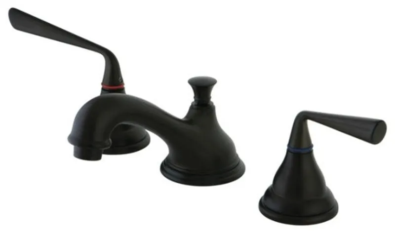 Two Handle 8" to 16" Widespread Lavatory Faucet with Brass Pop-up KS5565ZL