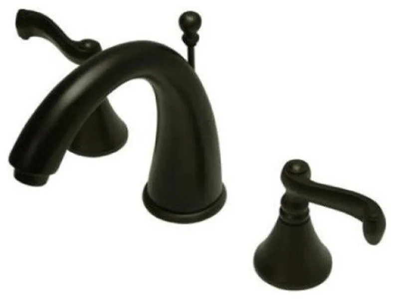 Two Handle 8" to 16" Widespread Lavatory Faucet with Brass Pop-up KS5975FL