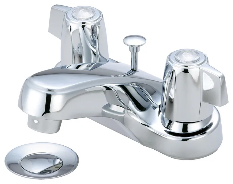 Two Handle Bathroom Faucet, Polished Chrome