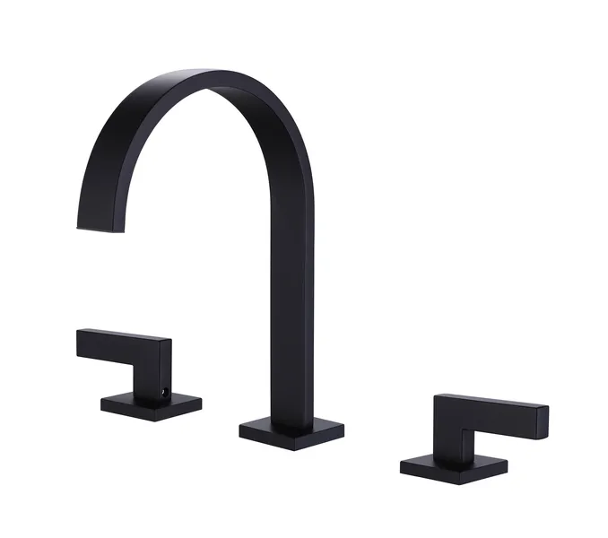 Two-Handle Widespread High Arc Bathroom Faucet