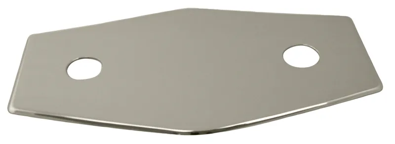 Two-Hole Remodel Plate In Polished Nickel