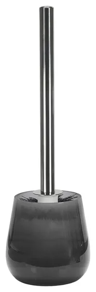 Unique Round Bathroom Accessories, Bowl, Antracite Gray, Toilet Brush Set