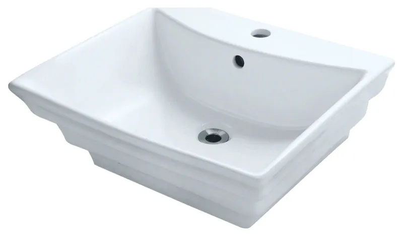 V160-White Porcelain Vessel Sink