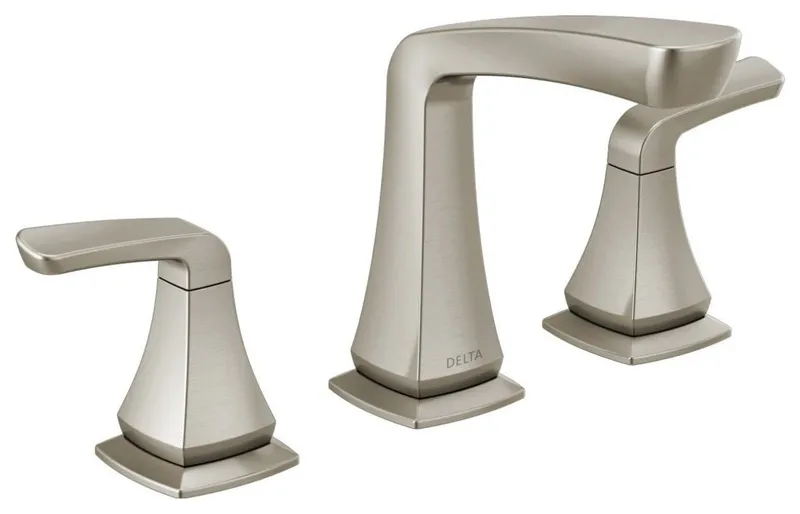 Vesna 1.2 GPM Widespread Bathroom Faucet, Pop-Up Drain Assembly